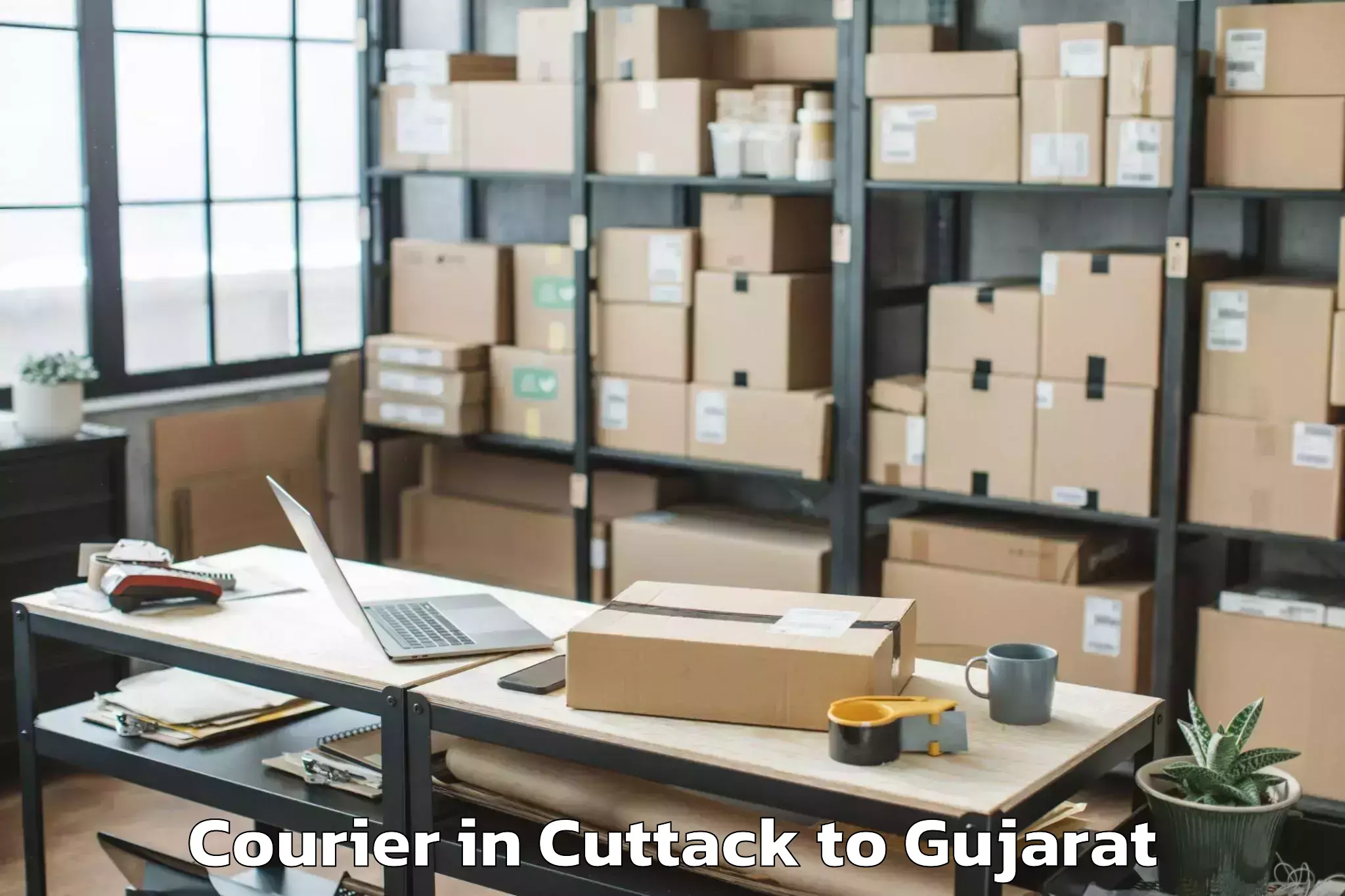 Quality Cuttack to Bhayavadar Courier